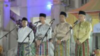 Bupati Rohil Beserta Forkompinda Lepas Peserta Pawai Takbir Idul Fitri 1445 H.