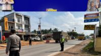 KRYD Pasca Ops Ketupat LK 2024, Polres Rohil Gatur Lalin Arus Balik di Balam KM 8