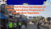 Jamin Kamseltibcarlantas, Pospam Simpang Martabak Giat KRYD di Pasar Tumpah Bagan Batu