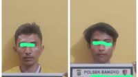 Curi Mesin Out Door AC Warga, 2 Pengangguran Dibekuk Polsek Bangko 