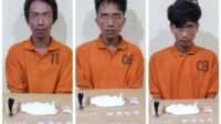 Tertangkap Tangan Miliki Sabu, 3 Pria di Rumah Kontrakan Diamankan Polsek Seberida 