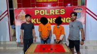 Letak Sabu di Dasboard Motor, 2 Pria di Desa Petai Diringkus Polres Kuansing
