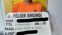 Diduga Tengah Asyik Nyabu, Pria di Desa Logas Disergap Polsek Singingi, Beberapa Lainnya Berstatus Buron 