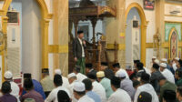 Sholat Id di Masjid Agung Al-Ikhlas, Bupati Rohil Minta Masyarakat Doakan Jama’ah Haji