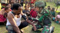 Satgas Yonif 323 Buaya Putih Gelar Pelayanan Kesehatan Gratis 