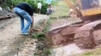Jalan Tanjung Benuang Rusak Akibat Alat Berat, Warga Tuding Bos PETI