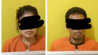 Sering Edarkan Sabu di Kebun Sawit, 1 Pria dan 1 Wanita Diringkus Sat Res Narkoba Polres Rohil. BB Sabu dan Ganja Ditemukan ..!