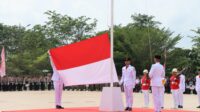 Kapolres Rohil Ikuti Upacara Memperingati Detik- Detik Proklamasi Kemerdekaan Ke -79 RI Tingkat Kabupaten 