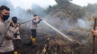 Tak Kenal Menyerah, Personel Gabungan Terus Berjibaku Kendalikan Karhutla di Pulau Gelang