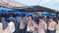 Blusukan ke Pasar Tradisional, Kapolsek LBJ Sampaikan Pesan Pilkada Damai