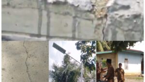 Tinjau Proyek Fisik Hasil Kerja Ormas di Kelurahan Mampun, Sekcam Tabir : Besok Dipanggil 