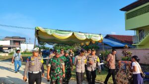 Kapolres Inhu Pantau Langsung Pengamanan Natal Oikoumene