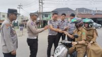 Keren! Inovasi Unit Lantas Polsek Rengat Barat dan Lapas, Pengendara Tertib Dapat Hadiah