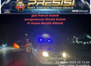 Cegah Lakalantas Satlantas Polres Rohil Gelar Gatur Lalin dan Patroli Subuh