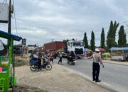 Polres Rohil dan 13 Polsek Jajaran Gelar Pengamanan dan Gatur Lalin di Pasar Ramadhan