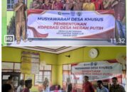 Koperasi”Merah Putih” Desa Ulak Makam Resmi Terbentuk, Daman Huri Harap Dapat Kuatkan Ekonomi