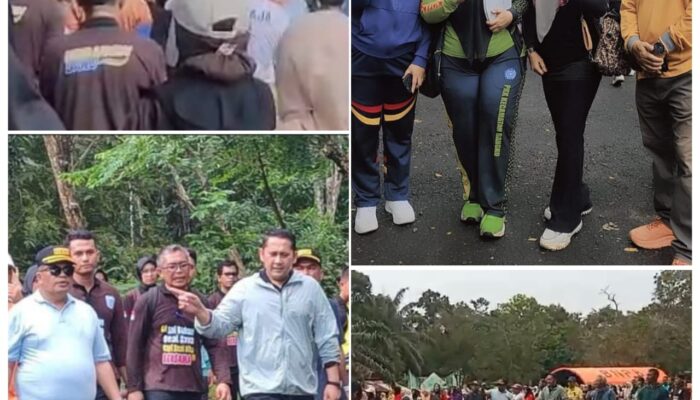 Kadisparpora Merangin Sukoso Hadiri Acara Senam Sehat bersama di Objek Wisata Arboretum Dusun Mudo