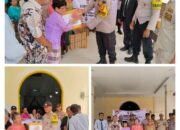 Polsek Binawidya Bakti Sosial Sembako ke Jemaat Gereja dalam Rangka HUT Bhayangkara ke 79