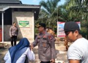 Polres Rohil Bakti Sosial Pengadaan Air Bersih di Ujung Tanjung dalam Rangka HUT Bhayangkara ke- 79 