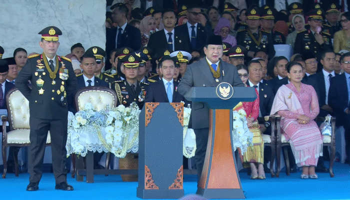HUT Bhayangkara ke-79, Presiden Prabowo Pesan Jaga Kepercayaan Rakyat