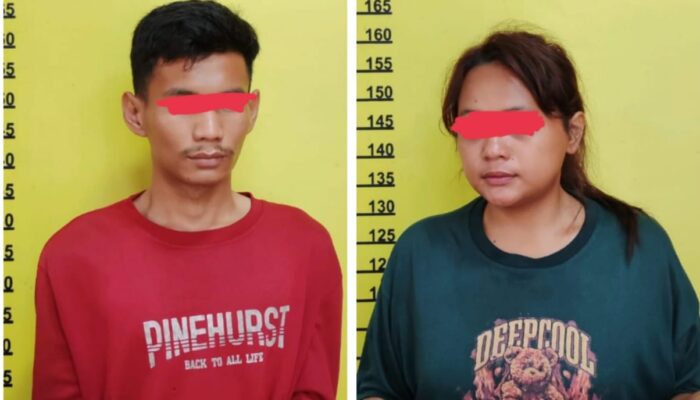 Nekat Resahkan Warga dengan Narkoba, Pasangan Kekasih Ditangkap Polsek Pasir Penyu 