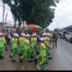 Semarakkan Peringatan HUT Ke-80 RI, Kodim 1209/Bengkayang Amankan Lomba Gerak Jalan