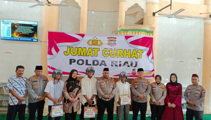 Jum’at Curhat Polda Riau Bersama Polresta Pekanbaru, Tampung Keluhan Warga Senapelan Soal Tanah, SIM, Hingga Pungli Ormas