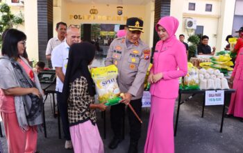 Jaga Stabilitas Pasokan dan Harga, Kapolres Rohil Pimpin Penyaluran Pangan Murah