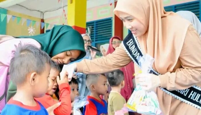 Bunda PAUD Inhu Monitoring Sekolah Ramah Anak di Pematang Reba 