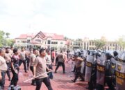 Polres Rohil Gelar Simulasi Pengamanan Unjuk Rasa