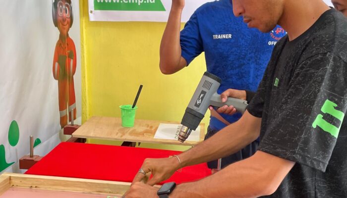 PT. EMP Energi Gandewa Gelar Pelatihan Sablon Pemuda Kreasi Rantau Bais