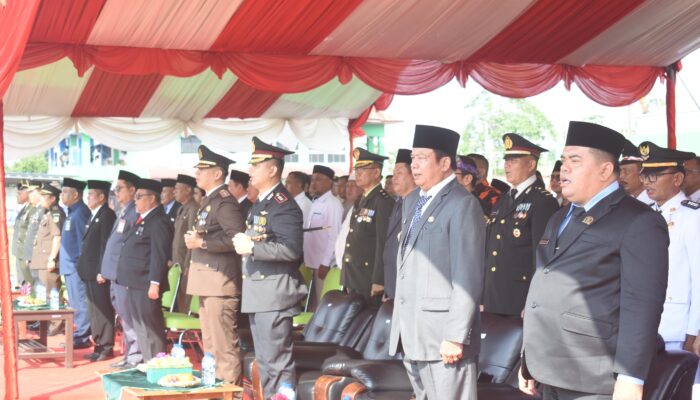 Dandim 0302/Inhu Pimpin Upacara HUT ke 80 TNI Bertema : “TNI Prima, TNI Rakyat – Indonesia Maju”