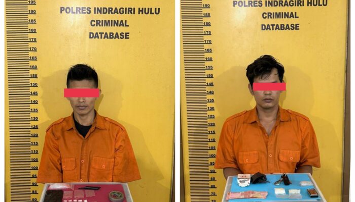 Satres Narkoba Polres Inhu Grebek Penyalahguna Narkoba di Dua Desa,  Pria dengan Puluhan Paket Sabu Diamankan 