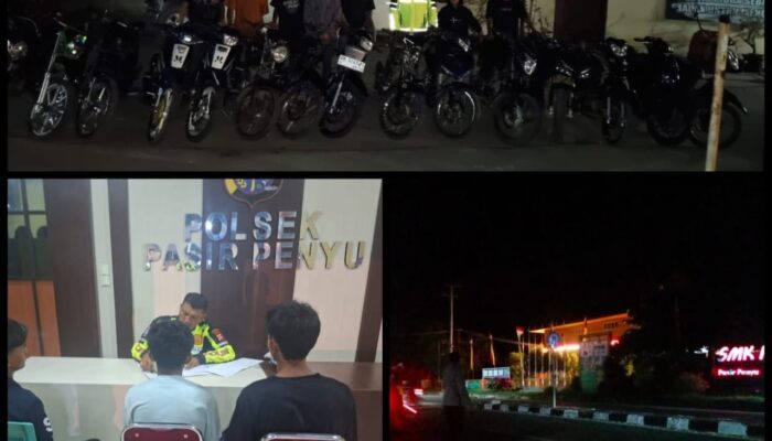 Respon Cepat Polsek Pasir Penyu, Laporan Knalpot Brong dan Balap Liar Resahkan Warga Ditindak 