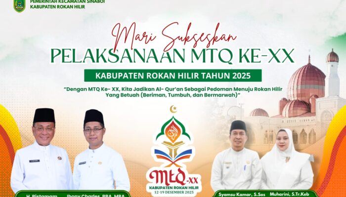 Camat Sinaboi Mengucapkan Selamat MTQ ke-XX Kabupaten Rokan Hilir