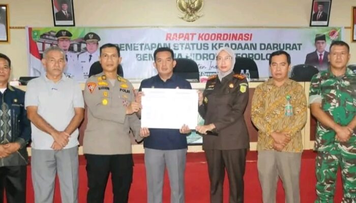Pimpin Rakor, Sekda Zulfahmi Adrian Tetapkan Inhu Siaga Darurat Hidrometeorologi 