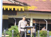Kapolres AKBP Fahrian Pimpin Upacara Sertijab Empat PJU dan Satu Kapolsek