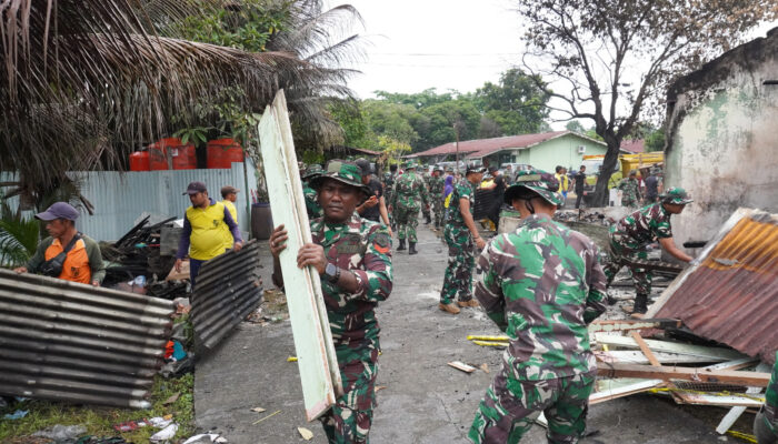 Korem 031/Wira Bima Bersama Pemerintah Kota Pekanbaru Gelar Apel Gabungan Gotong Royong Pemulihan