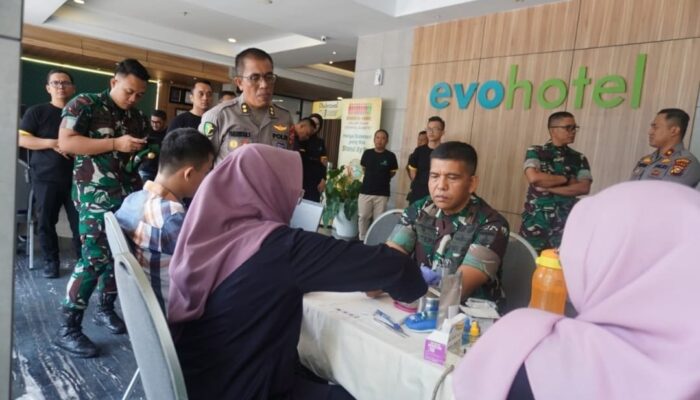 Aksi Kemanusiaan di HUT Evo Hotel, Danrem 031/Wira Bima Turun Langsung Dukung Donor Darah