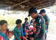 Satgas Yonif 123/Rajawali Gelar Pelayanan Kesehatan di Pos Asgon, Koroway, dan Kout