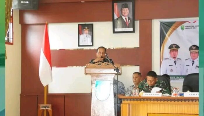 Camat Lubuk Batu Jaya :  154 Item Pembangunan Siap Diusulkan Di Musrenbang 