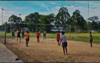 Satgas Pamtas RI–PNG Yonif 763/SBA Pos Suswa Gelar Kegiatan Olahraga Bersama Masyarakat di Kampung Suswa