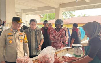 Kapolres Rokan Hilir Awasi Harga Sembako Jelang Ramadan 1447 H