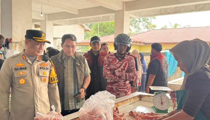 Kapolres Rokan Hilir Awasi Harga Sembako Jelang Ramadan 1447 H