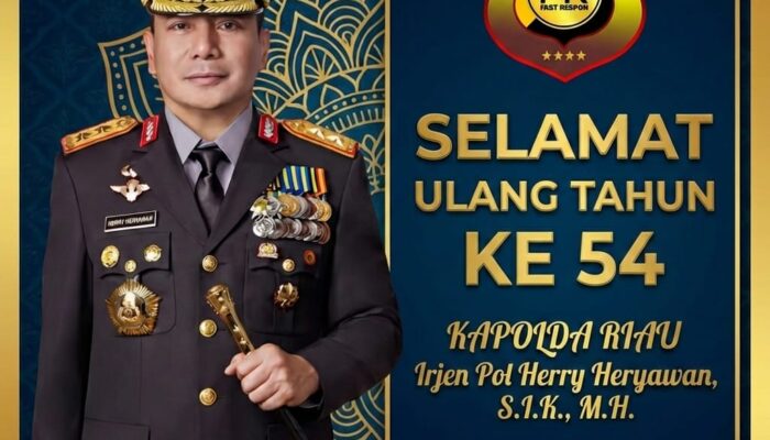 Ketua PW FRN Adam Silaen Beserta Pengurus PW FRN Sampaikan Ucapan Selamat Ulang Tahun Ke-54 Untuk Kapolda Riau