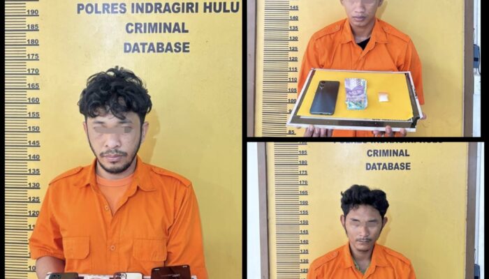 Hendak Transaksi Sabu, 3 Pria Dicokok Satresnarkoba Polres Inhu, 1 Diantaranya Residivis