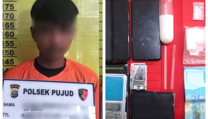 Pantau Pencurian Buah Kelapa Sawit, Polsek Pujud Ringkus Pria Pengangguran Bawa 11 Paket Sabu 