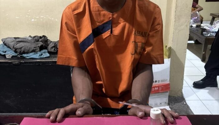 Pemuda Rakit Kulim Ditangkap Polsek Batu Peranap, Sabu Jadi Barang Bukti
