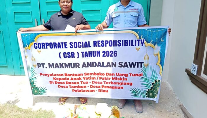 Di Bulan Suci Ramadhan, PT MAS Salurkan Bantuan Sembako dan Uang Tunai ke Anak Yatim – Warga Kurang Mampu