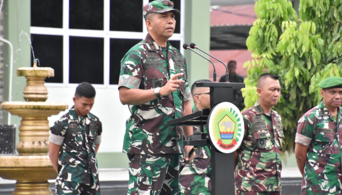 Minta Prajurit Tetap Waspada, Danrem 031/WB Brigjen TNI Dr. Agustatius Sitepu : Libur Lebaran Jangan Lengah 